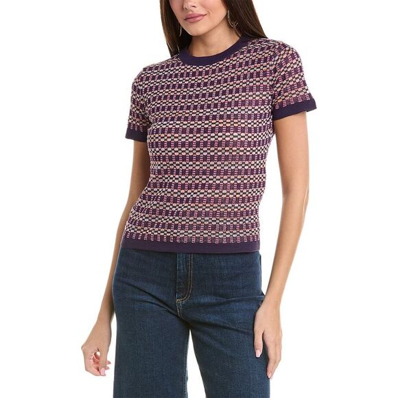 M Missoni WomensKnit Top Purple